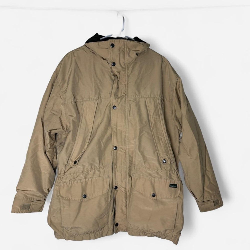 Size M Men’s - Woolrich Parka Ski Jacket Hood Field Stone Tan